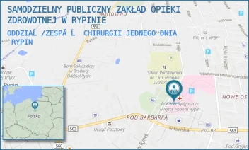 ODDZIAĹ/ZESPĂĹ CHIRURGII JEDNEGO DNIA - SAMODZIELNY PUBLICZNY ZAKŁAD OPIEKI ZDROWOTNEJ W RYPINIE - 3 MAJA 2,  RYPIN