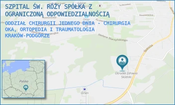 ODDZIAŁ CHIRURGII JEDNEGO DNIA - CHIRURGIA OKA, ORTOPEDIA I TRAUMATOLOGIA - SZPITAL ŚW. RÓŻY SPÓŁKA Z OGRANICZONĄ ODPOWIEDZIALNOŚCIĄ - UL. SKOTNICKA 230A,  KRAKÓW-PODGÓRZE