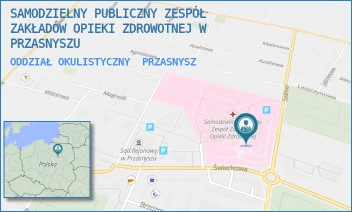ODDZIAŁ OKULISTYCZNY - SAMODZIELNY PUBLICZNY ZESPÓŁ ZAKŁADÓW OPIEKI ZDROWOTNEJ W PRZASNYSZU - SADOWA 9, PRZASNYSZ