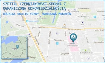 ODDZIAŁ OKULISTYCZNY - SZPITAL CZERNIAKOWSKI SPÓŁKA Z OGRANICZONĄ ODPOWIEDZIALNOŚCIĄ - STĘPIŃSKA 19/25,  WARSZAWA MOKOTÓW