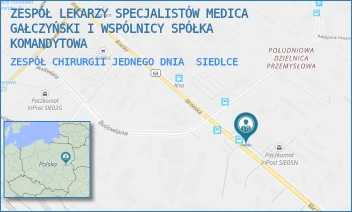 ZESPÓŁ CHIRURGII JEDNEGO DNIA - ZESPÓŁ LEKARZY SPECJALISTÓW MEDICA GAŁCZYŃSKI I WSPÓLNICY SPÓŁKA KOMANDYTOWA - BRZESKA 131, SIEDLCE