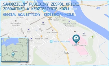 ODDZIAŁ OKULISTYCZNY - SAMODZIELNY PUBLICZNY ZESPÓŁ OPIEKI ZDROWOTNEJ W KĘDZIERZYNIE-KOŹLU - UL. ROOSEVELTA 2,  KĘDZIERZYN-KOŹLE