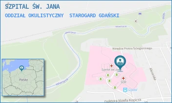 ODDZIAŁ OKULISTYCZNY - SZPITAL ŚW. JANA - UL. DR JÓZEFA BALEWSKIEGO 1,  STAROGARD GDAŃSKI