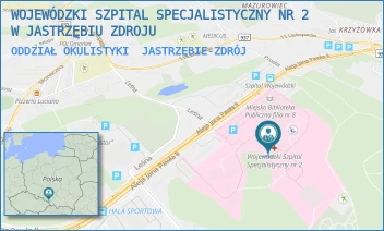 ODDZIAŁ OKULISTYKI - WOJEWÓDZKI SZPITAL SPECJALISTYCZNY NR 2 W JASTRZĘBIU ZDROJU - UL. ALEJA JANA PAWŁA II 7,  JASTRZĘBIE-ZDRÓJ