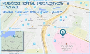 ODDZIAŁ KLINICZNY OKULISTYCZNY - WOJEWÓDZKI SZPITAL SPECJALISTYCZNY  W OLSZTYNIE - ŻOŁNIERSKA 18,  OLSZTYN
