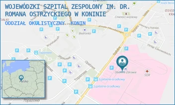 ODDZIAŁ OKULISTYCZNY - WOJEWÓDZKI SZPITAL ZESPOLONY IM. DR. ROMANA OSTRZYCKIEGO W KONINIE - SZPITALNA 45,  KONIN