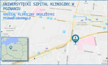 ODDZIAŁ KLINICZNY OKULISTYKI - UNIWERSYTECKI SZPITAL KLINICZNY W POZNANIU - GRUNWALDZKA 16/18,  POZNAŃ-GRUNWALD