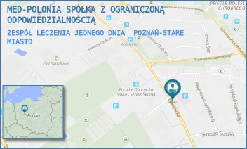 ZESPÓŁ LECZENIA JEDNEGO DNIA - MED-POLONIA SPÓŁKA Z OGRANICZONĄ ODPOWIEDZIALNOŚCIĄ - OBORNICKA 262,  POZNAŃ-STARE MIASTO