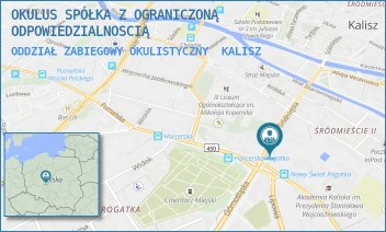 ODDZIAŁ ZABIEGOWY OKULISTYCZNY - OKULUS SPÓŁKA Z OGRANICZONĄ ODPOWIEDZIALNOSCIĄ - ŚRODMIEJSKA 34,  KALISZ
